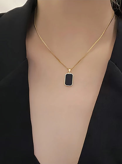 Cross Pendant Necklace – CZ Rhinestone Zinc Alloy Chain Necklace for Women