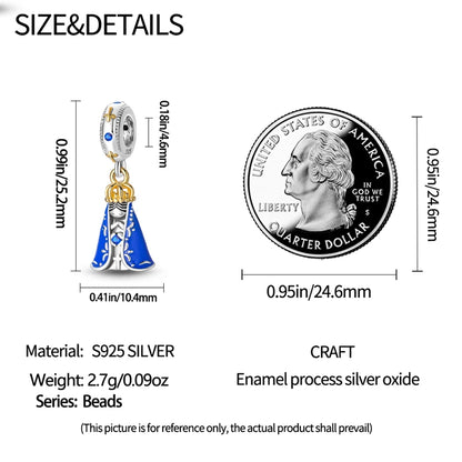 925 Sterling Silver Chameleon Luminous Butterfly Charm Bead – DIY Jewelry