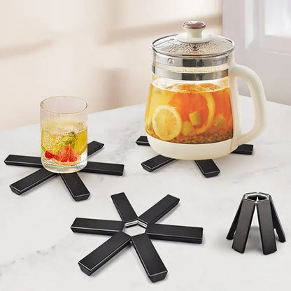 Folding Heat Insulation Pot Mat & Placemat – High Temperature Resistant Coaster for Pots & Pans