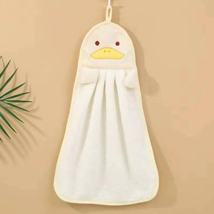 Cute Animal Kids Hand Towel – Soft Hanging Towel for Bathroom & Kitchen