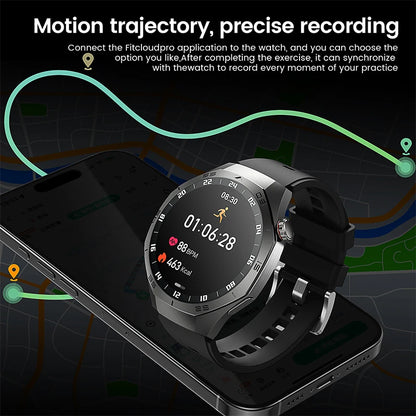 Sport Smartwatch for Android & iOS – AMOLED Screen, GPS, Heart Rate, Bluetooth Calls, Waterproof