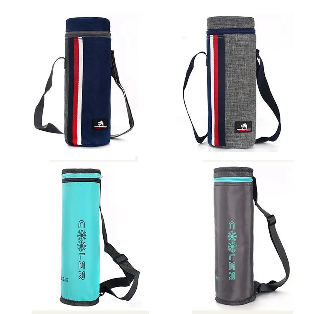 1.5L Insulated Water Bottle Cooler Bag – Thermal Oxford Cloth Tote for Camping & Travel