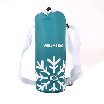 1.5L Insulated Water Bottle Cooler Bag – Thermal Oxford Cloth Tote for Camping & Travel