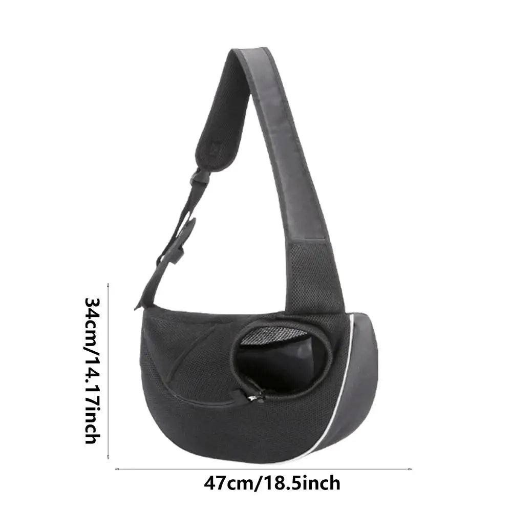 Dog Sling Carrier Pet Carrier Tote Bag Shoulder Bag Adjustable Cat Sling Carrier Washable Soft Breathable Dog Carrying Sling