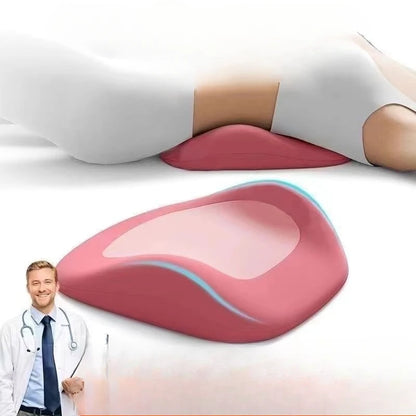 Ergonomic Sleeping Lumbar Support Pillow – PE Foam Back Cushion for Bed & Flat Lying | 5 Colors