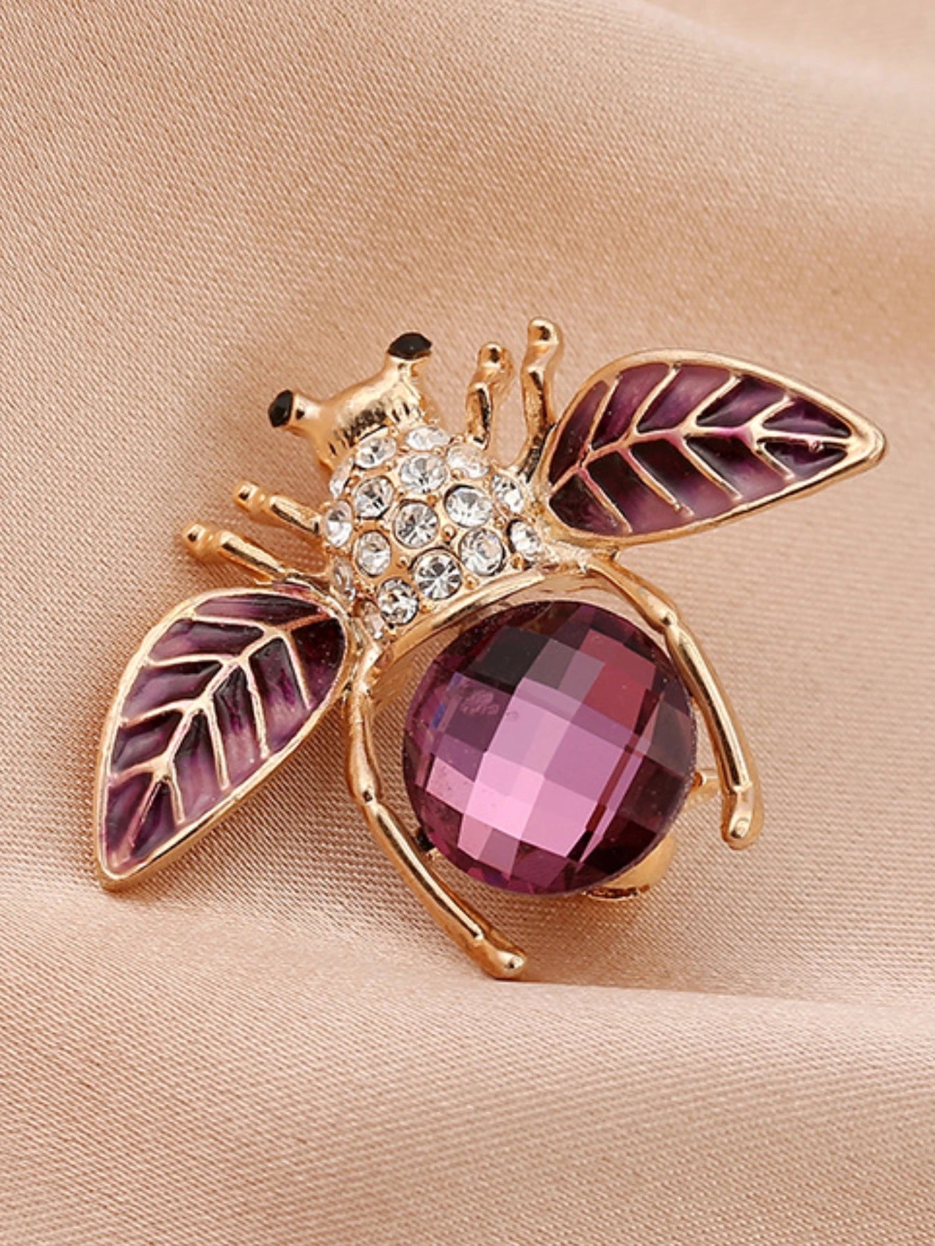 Bee Brooch Pin – Zinc Alloy Rhinestone | Women's Fashion Jewelry
