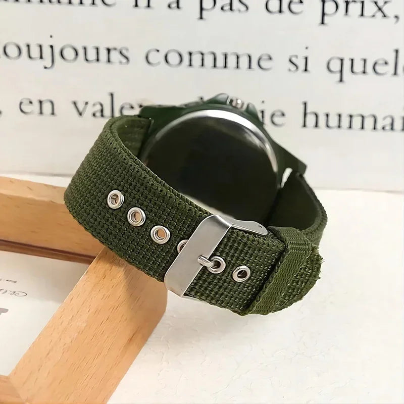 Luminous Men Sport Military Watch Shock Resistant Wristwatches Simple Nylon Band Male Army Wrist Watch Quartz Relogio Masculino - BeeTrendyShop.COM
