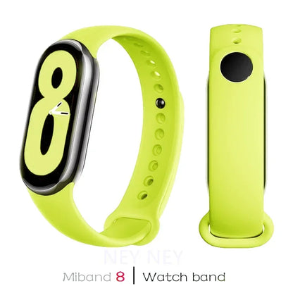 Silicone Sport Watchband for Xiaomi Mi Band 8 & 9 NFC – Waterproof Replacement Strap