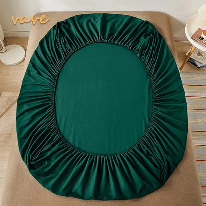 Fitted Bed Sheet with 360° Elastic Band – Mattress Protector Cover for Single, Double, King & Queen 160x200