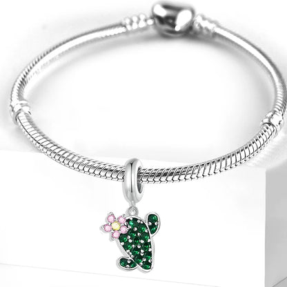 925 Sterling Silver Heart, Flower, Clover & Turtle Charm Bead – DIY Birthday Jewelry