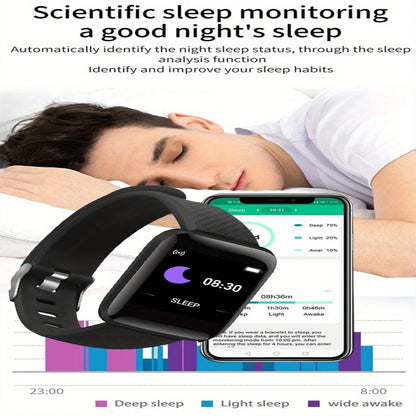 Smartwatch – Message Alerts, Fitness Monitor, Smart Bracelet, Birthday Gift for Men & Women