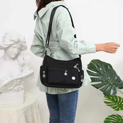 Women's casual large capacity crossbody bag, multifunctional waterproof shoulder bag, shopping handbag - BeeTrendyShop.COM