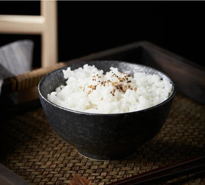 4.5-Inch Japanese Retro Ceramic Rice Bowl – Household Soup & Eating Dish