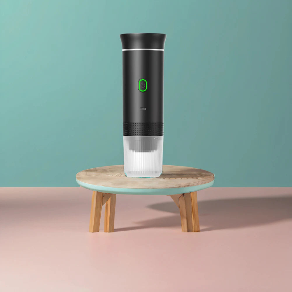 Wireless Electric Portable Espresso Coffee Machine for Car & Home Camping Coffee Maker 3-in-1 Capsule Powder Travel Coffee Maker