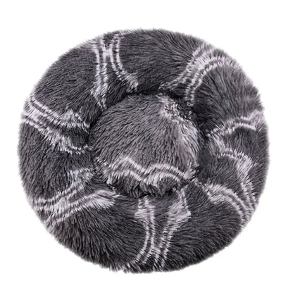 40-90cm Round Plush Pet Bed - Winter Warm Dog & Cat Bed for Medium-Large Pets - BeeTrendyShop.COM