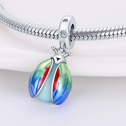 925 Sterling Silver Chameleon Luminous Butterfly Charm Bead – DIY Jewelry