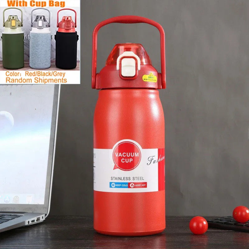 1500ML Stainless Steel Thermo Bottle – Large Capacity Portable Thermal Tumbler