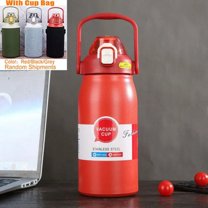 1500ML Stainless Steel Thermo Bottle – Large Capacity Portable Thermal Tumbler