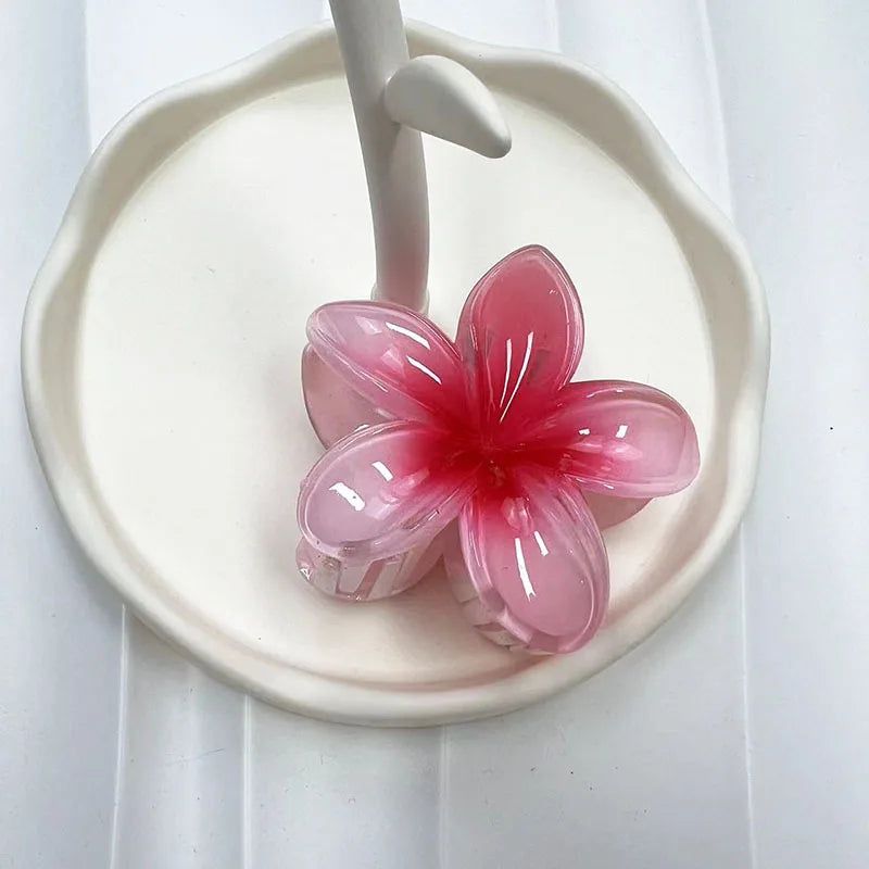 Large Flower Hair Claw Clip – Matte Sweet Barrette for Women & Girls