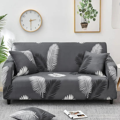 1pc Flower Printed Elastic Sofa Cover Antidirty Spandex Sofa Cover Furniture Protector for Bedroom Office Living Room Home Decor - BeeTrendyShop.COM