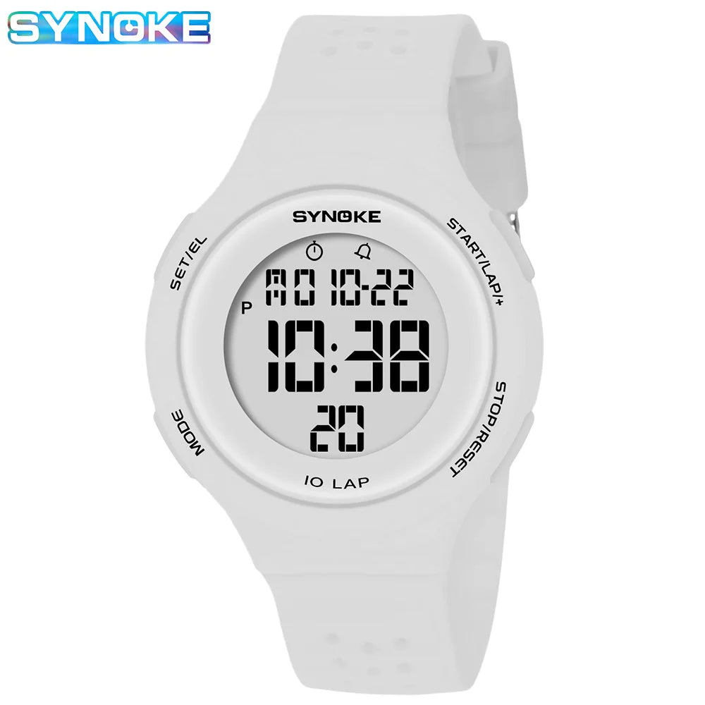 SYNOKE Women's Watches Thin Luxury Swim Waterproof Digital Sport Watch For Men LED Electronic Clock Multifunc Diving Wristwatch - BeeTrendyShop.COM