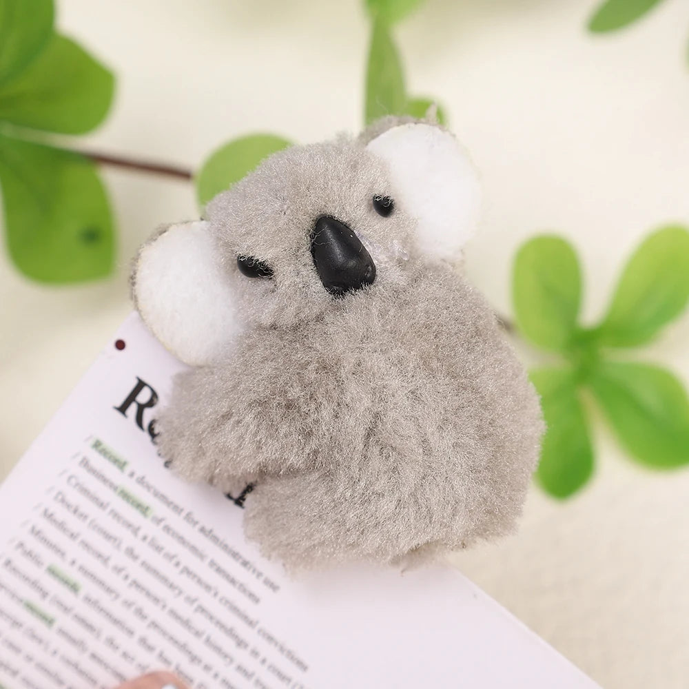 3D Plush Koala Hair Claw Clip – Cute Animal Barrette for Women & Girls