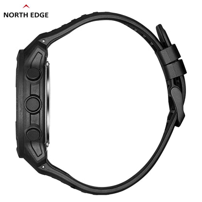 NORTH EDGE VERTICO Men's Digital Watch – Carbon Fiber, WR50M, Altimeter, Barometer & Compass