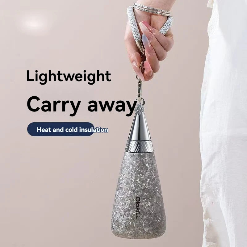Pure Titanium Thermal Water Bottle – Luxury Insulated Hot & Cold Thermos
