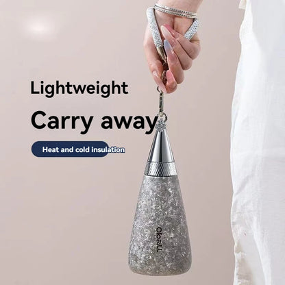 Pure Titanium Thermal Water Bottle – Luxury Insulated Hot & Cold Thermos