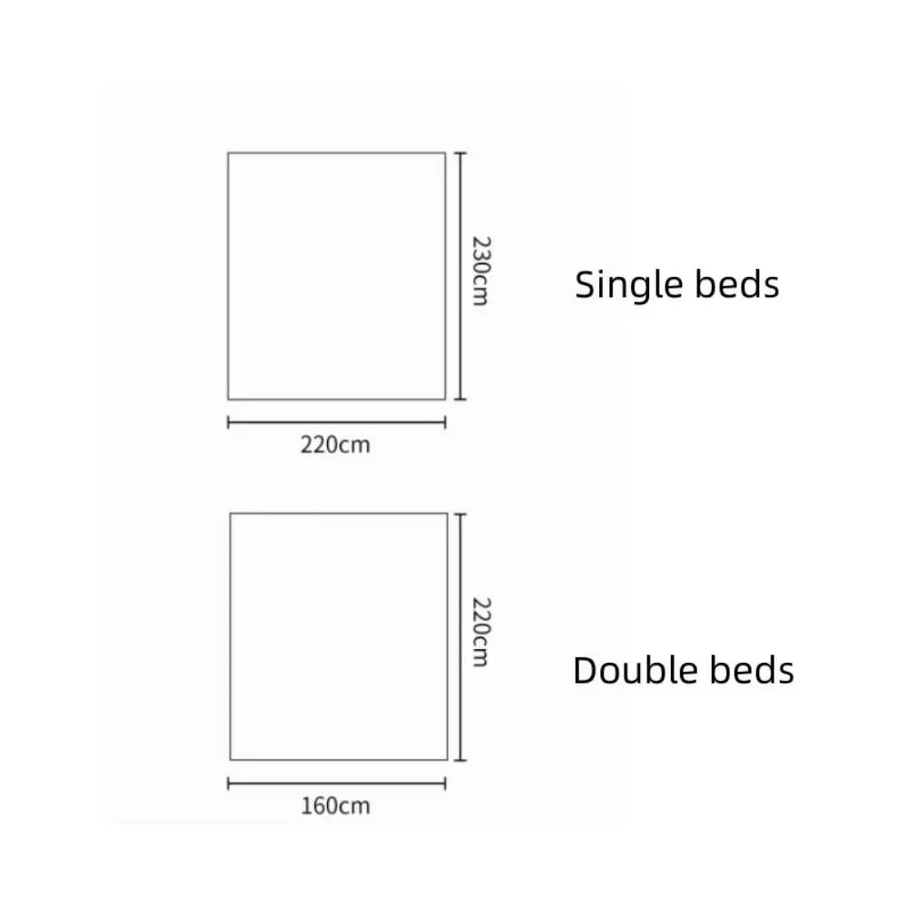 Disposable Non-Woven Fitted Sheet with Elastic Bands – Non-Slip Single & Double Bed Mattress Cover