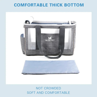 Breathable Pet Carrier Shoulder Bag – Portable Travel Handbag for Cats & Small Dogs