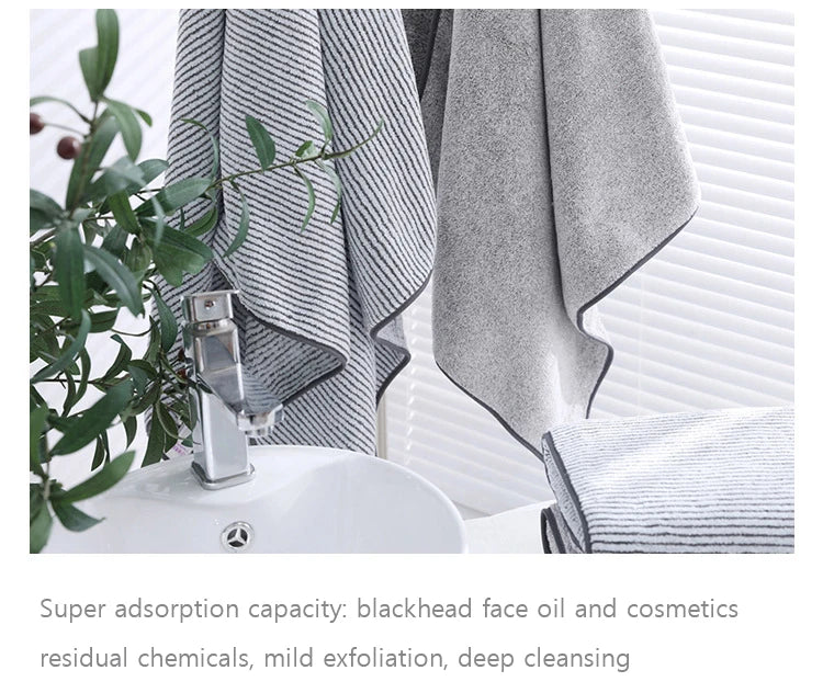 1PCS Thickened Bath Towels for The Body Microfiber Towel for Gym Sports Shower Robe for Spa Beath Home - BeeTrendyShop.COM
