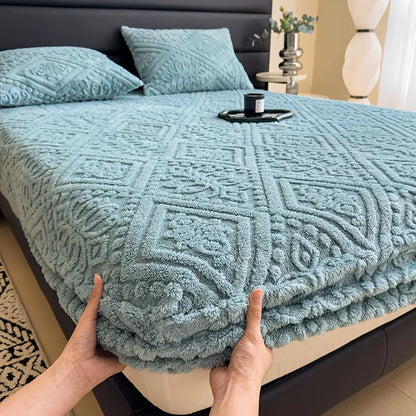 Summer Cool Feeling Mattress Cover – Cooling Pad Mat with Elastic Band for Single, Double & Queen Beds