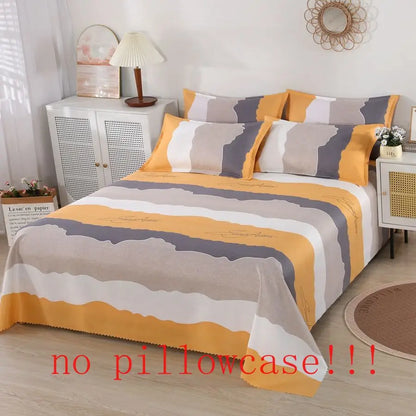 Floral Modern Princess Cotton Bed Sheet – Skin-Friendly Breathable Bedding for King & Queen Size