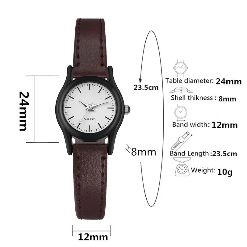 2024 New Couples Watches Leather Strap Minimalist Fashion Quartz Wristwatches Multiple Colors for Loved Ones Gift parejas reloj