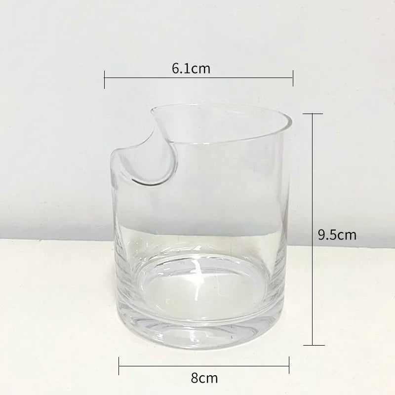 Drinkware Glass for Whiskey and Cigar Glass on Top Cups Tiki Fashion Tumbler Accessorries Made of Crystal Design