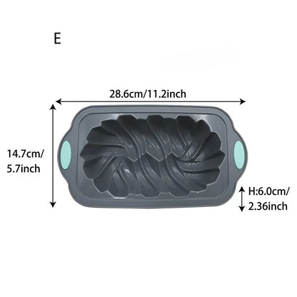 Silicone Bakeware Set – Non-Stick Flower & Assorted Shape Cake Molds for Muffins & Chocolates