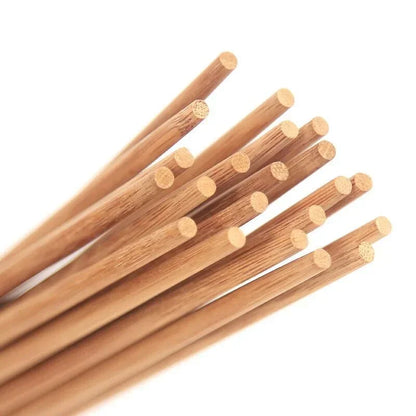 Handmade Natural Bamboo Chopsticks – 24cm Reusable Sushi & Kitchen Tableware