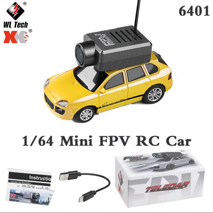 WLtoys 6401 Mini RC Car 1:64 with 720P FPV Camera | WiFi App Control | 2.4G Remote