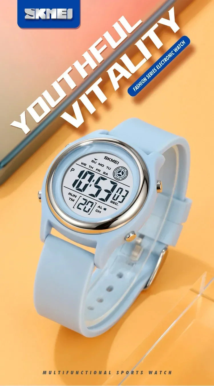 SKMEI 2094 Luxury Watch for Women Stopwatch Lady Waterproof Shockproof LED Display Countdown Ladies Digital Wristwatches Clock - BeeTrendyShop.COM