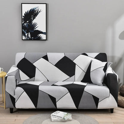 1pc Flower Printed Elastic Sofa Cover Antidirty Spandex Sofa Cover Furniture Protector for Bedroom Office Living Room Home Decor - BeeTrendyShop.COM
