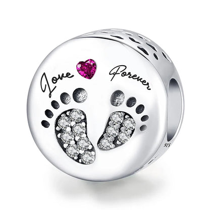 925 Sterling Silver Heart, Flower, Clover & Turtle Charm Bead – DIY Birthday Jewelry