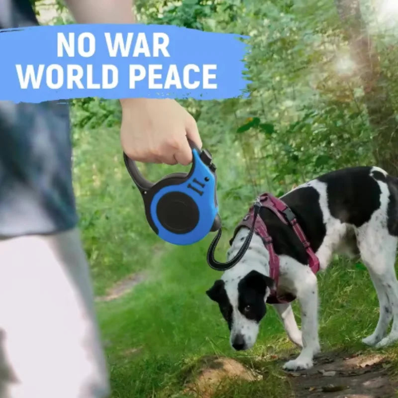 Retractable Dog Leash 3M / 5M – Durable Nylon Lead for Small Dogs & Cats