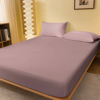 Solid Color Matte Bed Sheet – Minimalist Bedroom Bed Cover (Excluding Pillowcases)