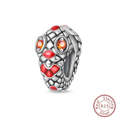 925 Sterling Silver Red Wine, Chili & Dumbbell Charm Bead – Fun DIY Jewelry