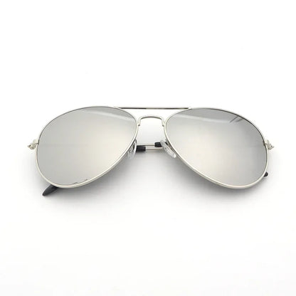 MOONBIFFY Pilot Round Sunglasses – Gradient Mirror UV400 for Men & Women
