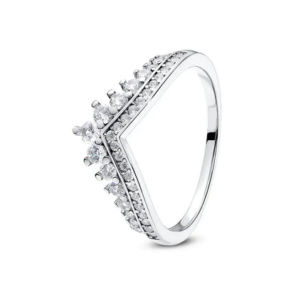 925 Sterling Silver DIY Ring – 28 Designs | Heart, Bow, Sun, Moon, Star, Flower & Crown