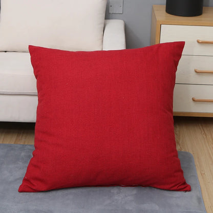 Large Soft Sofa & Bed Backrest Cushion Cover 80CM – Solid Color Washable Huge Pillow Case Protector