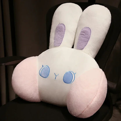 Cute Rabbit Large Backrest Bed Cushion – Soft Plush Sofa Reading & Waist Pillow | 50cm & 60cm