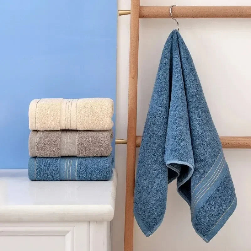 2-Pack Thickened Cotton Face Towels – Soft, Absorbent & Quick-Dry 34x75cm